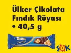 ÜLKER ÇİKOLATA FINDIK RÜYASI 40,5 G